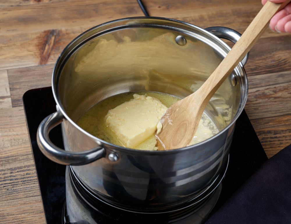 Water and butter