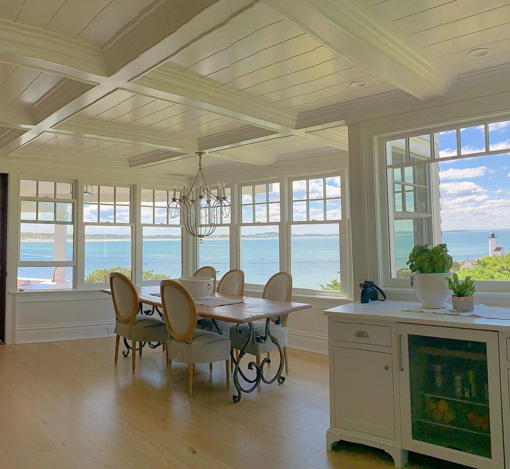 White beadboard paneling 