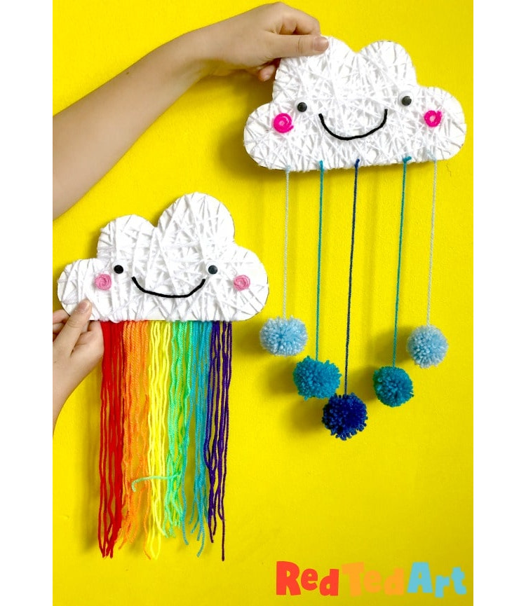 Yarn wrapped clouds