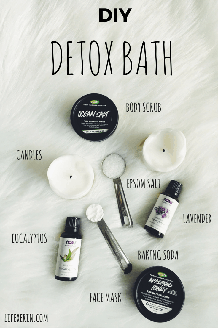 Detox bath with eucalyptus