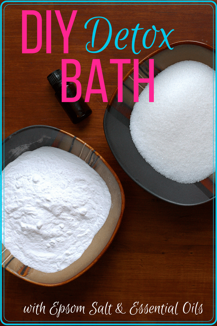 Diy detox bath with epsom salt
