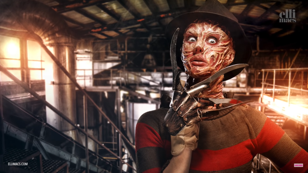 Freddy krueger face paint for halloween