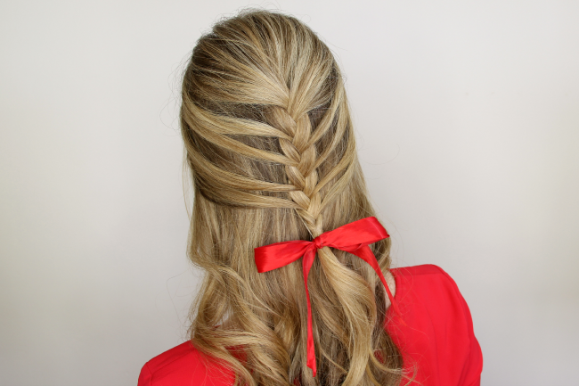 Half up brigitte bardot mermaid braid ft