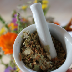 Loose leaf tea for bath and body