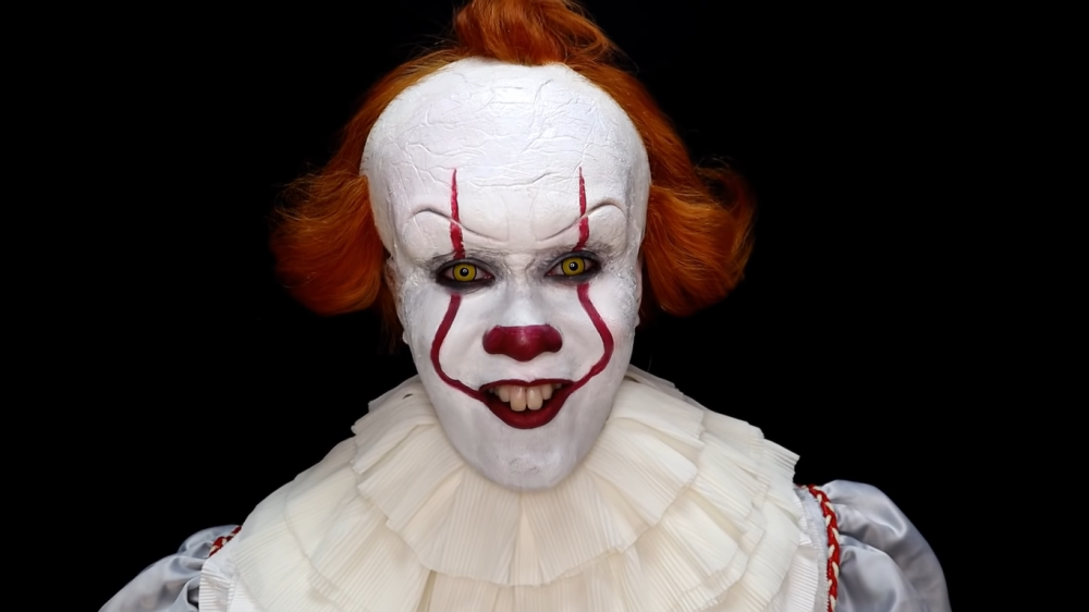 Pennywise halloween makeup